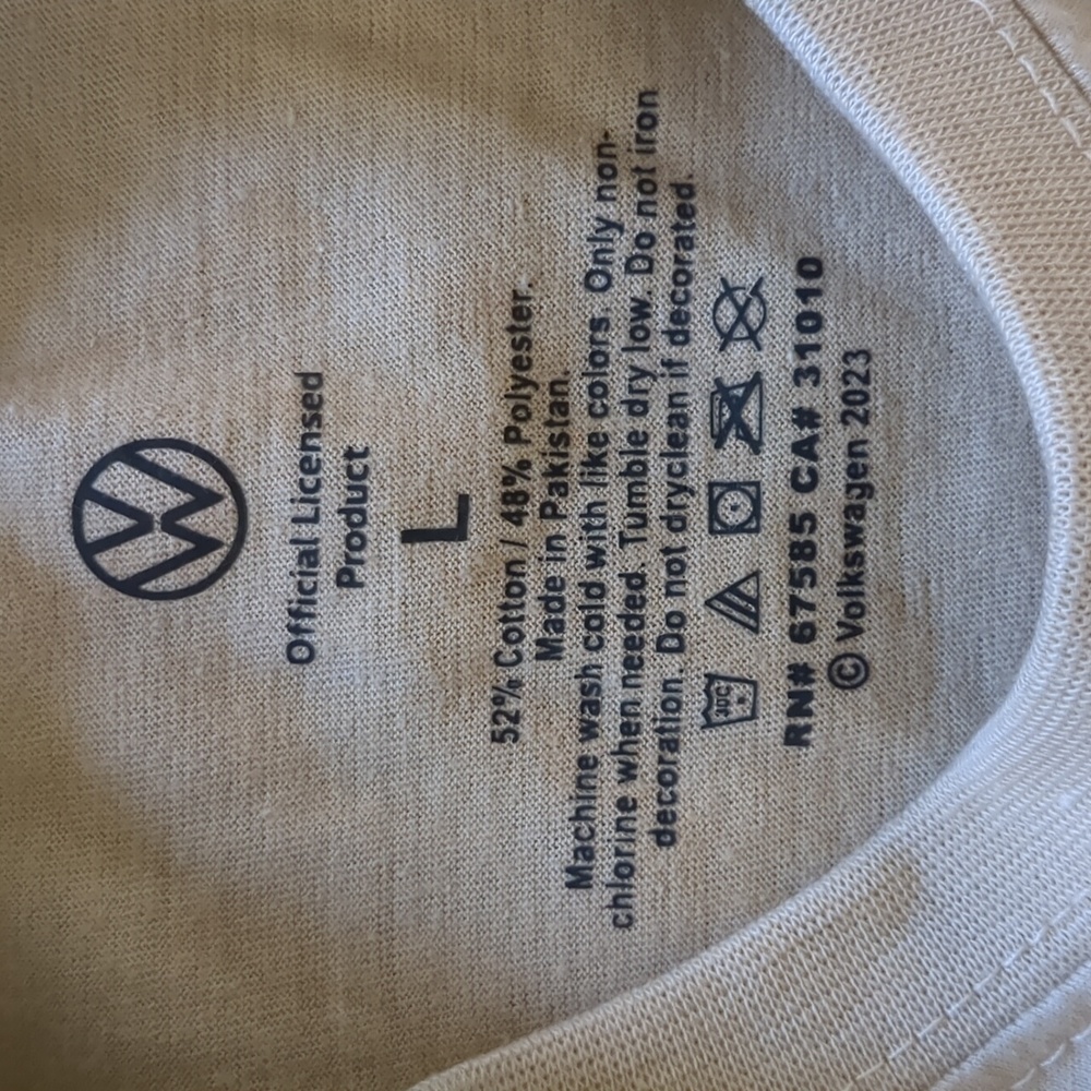 Volkswagen VW Rabbit Extreme Racing Beige T-Shirt L - Picture 4 of 7